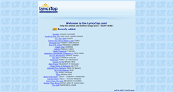 Desktop Screenshot of lyricstop.com